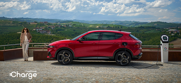 Public charging of hybrid cars - Alfa Romeo